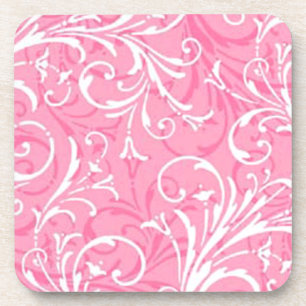 Dessous de verre ornementaux roses