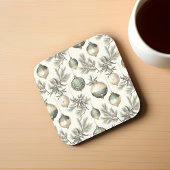 Dessous-de-verre Ornements de Noël Sage Green et Gold