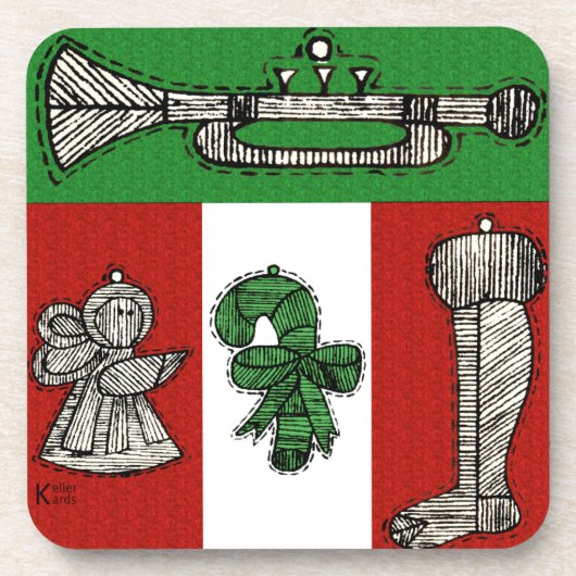 Dessous-de-verre Ornements vintages (Devant)