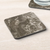 Dessous-de-verre Orphée, Eurydice principal hors d'enfer, regarde (Côté gauche)