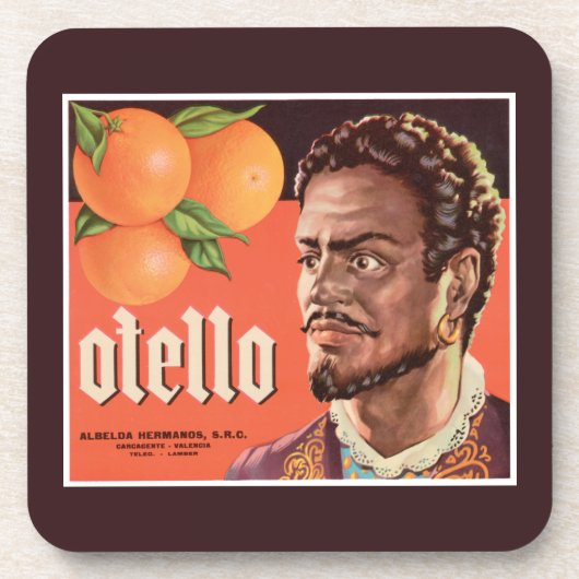 Dessous-de-verre Otello Orange Étiquette (Devant)
