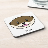 Dessous-de-verre Otter souriant mignon (Côté gauche)