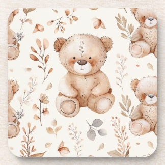 Dessous-de-verre Ours Bébé Beige Cute