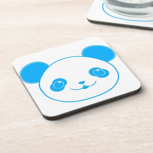 Dessous-de-verre Ours bleu Kawaii Panda (Côté gauche)