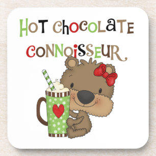 Dessous-de-verre Ours chaud de fille de ChocolateConoisseur