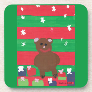 Dessous-de-verre Ours de Vacances - Art Enfants pour CHOC