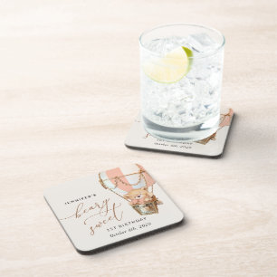 Dessous-de-verre Ours En Conflit, Ballotte À Air Chaud Rose, Premie