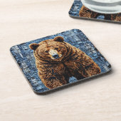 Dessous-de-verre Ours grizzly (Côté gauche)