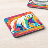 Dessous-de-verre Ours polaire vibrant (Côté gauche)