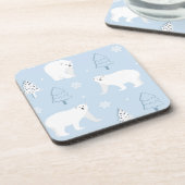 Dessous-de-verre Ours polaires mignons (Côté gauche)