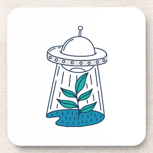 Dessous-de-verre OVNI Alien (Devant)