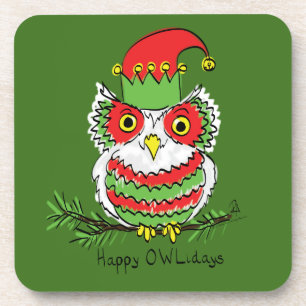 Dessous-de-verre Owl Funny Christmas Cute Kids