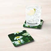 Dessous-de-verre Oxeye White Daisies Impressionnisme Abstrait (Côté Droit)