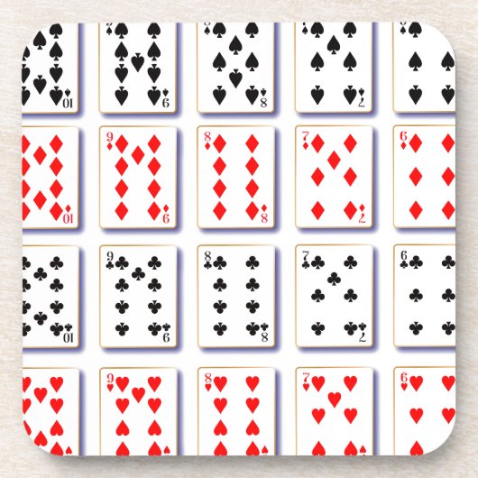 Dessous-de-verre Pack de cartes en blanc (Devant)