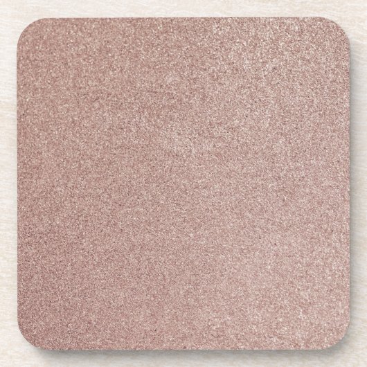 Dessous-de-verre Paillettes Rose Gold Métallisé Joli Féminin Étince (Devant)