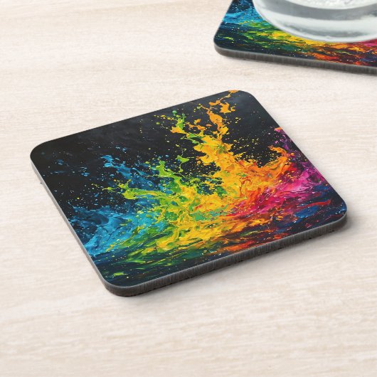 Dessous-de-verre Paint coloré (Côté gauche)