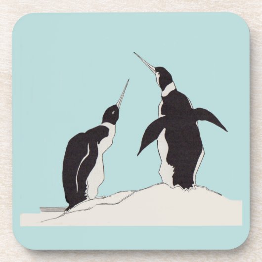 Dessous-de-verre paire de pingouins (Devant)