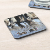 Dessous-de-verre paires turquoises Rouge-affichées (Côté gauche)