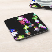 Dessous-de-verre "PAIX" dans l'art des fleurs Imprimer (Côté gauche)