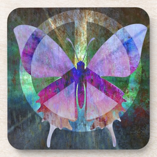 Dessous-de-verre Paix-Plein papillon (Devant)