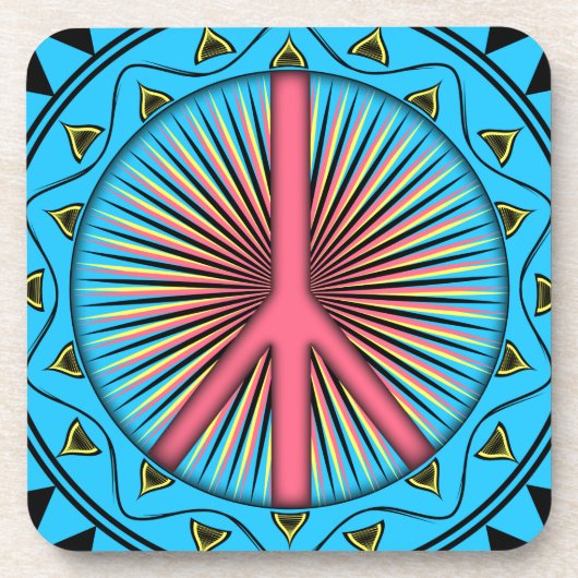 Dessous-de-verre Paix ~ Soleil (Devant)