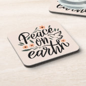 Dessous-de-verre Paix sur Terre Design Floral (Côté gauche)