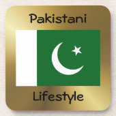 Dessous-de-verre Pakistan Flag+Text Coaster (Devant)