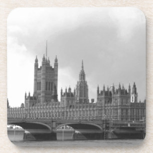 Dessous-de-verre Palais blanc noir de Westminster