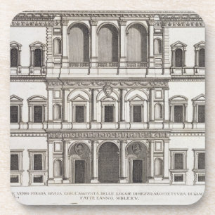 Dessous-de-verre Palazzo Farnese, des "Di Roma de Palazzi", partie