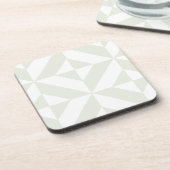 Dessous-de-verre Pale Gray Geometric Deco Cube Pattern (Côté gauche)