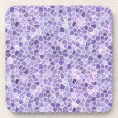Dessous-de-verre Pale Lilas Et Pourpre Pavé Patchwork Terrazo Pa (Devant)