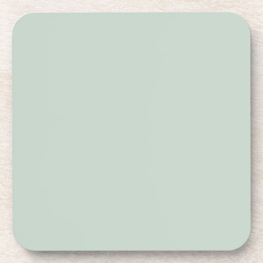 Dessous-de-verre Pale Pastel Mint Vert Couleur Solide Paires À SW64 (Devant)