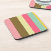 Dessous-de-verre Palette de couleurs rayées d'été (Côté gauche)
