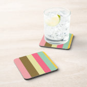 Dessous-de-verre Palette de couleurs rayées d'été (Côté Droit)