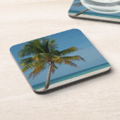 Dessous-de-verre Palmier et plage de sable blanc 2 (Côté gauche)
