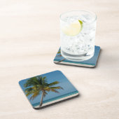 Dessous-de-verre Palmier et plage de sable blanc 2 (Côté Droit)