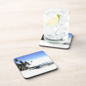 Dessous-de-verre Palmiers exotiques & Plage Paradise (Côté Droit)