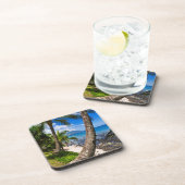 Dessous-de-verre Palmiers le long de la plage de Hideaways (Côté Droit)
