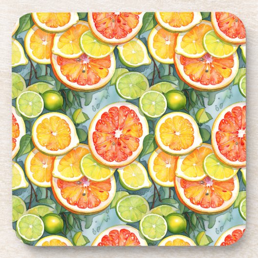 Dessous-de-verre Pamplemousse, citrons, limons et oranges agrumes (Devant)