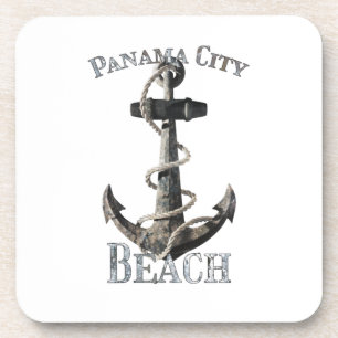 Dessous-de-verre Panama City Beach Floride Vacation Ancre nautique