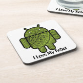 Dessous-de-verre Pancho Doodle Character pour le robot Android™ (Côté gauche)