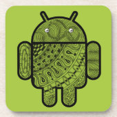 Dessous-de-verre Pancho Doodle Character pour le robot Android™ (Devant)