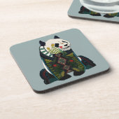 Dessous-de-verre panda argent (Côté gauche)