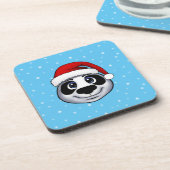Dessous-de-verre Panda de Noël (Côté gauche)