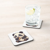 Dessous-de-verre Panda mange un biscuit (Côté Droit)