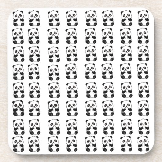 Dessous-de-verre Panda Mignon Mordant (Devant)