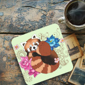 Dessous-de-verre Panda rouge