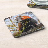 Dessous-de-verre Panda rouge (Côté gauche)