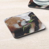 Dessous-de-verre panda rouge impression animale mignon (Côté gauche)