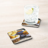 Dessous-de-verre Panier avec croissants et pains au chocolat. (Côté Droit)